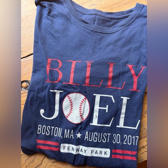 Billy Joel Mens XL Navy Blue Graphic Tour T-Shirt Fenway NWOT - Picture 1 of 5